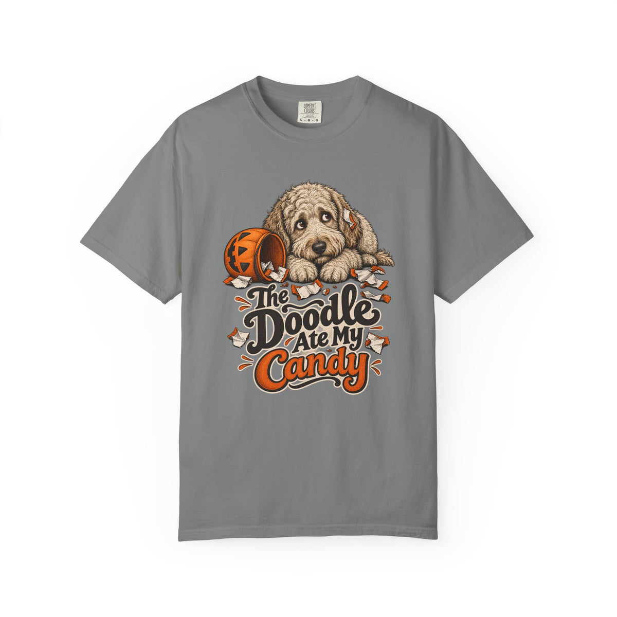 The Doodle Ate My Candy T-Shirt – Grey
