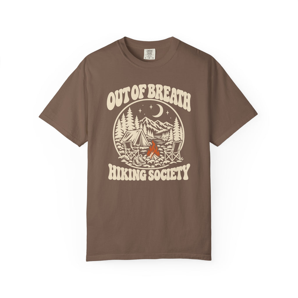 Out of Breath Hiking Society Campfire Night T-Shirt