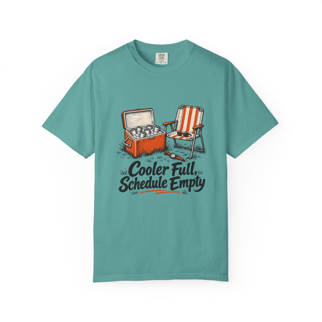 Cooler Full, Schedule Empty T-Shirt – Seafoam