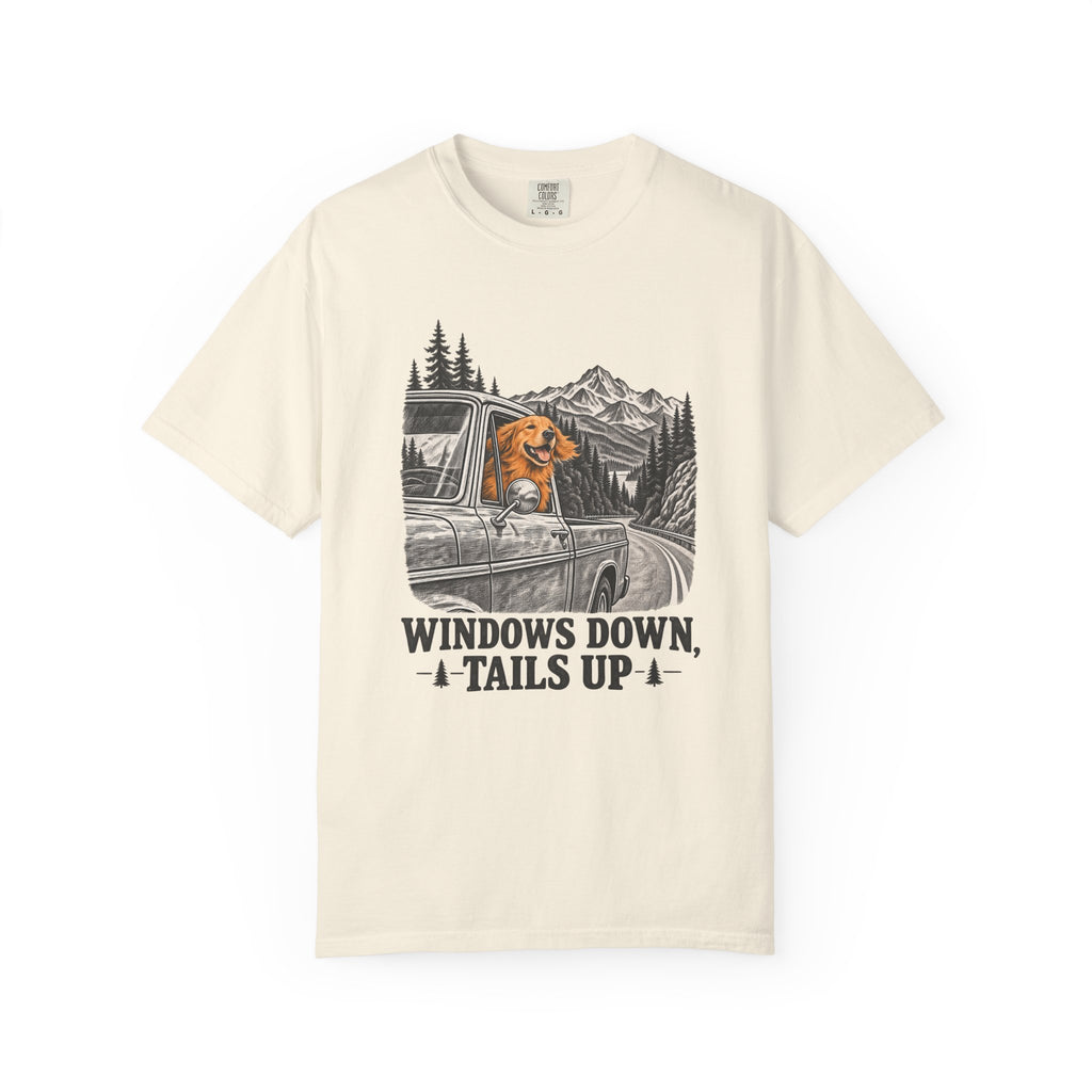 Windows Down, Tails Up T-Shirt – Ivory