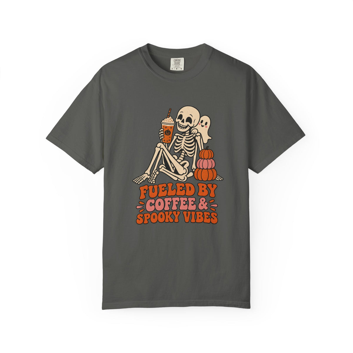 Fueled by Coffee & Spooky Vibes T-Shirt – Pepper
