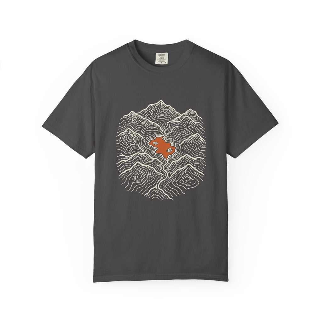 Mountain Lake Map T-Shirt