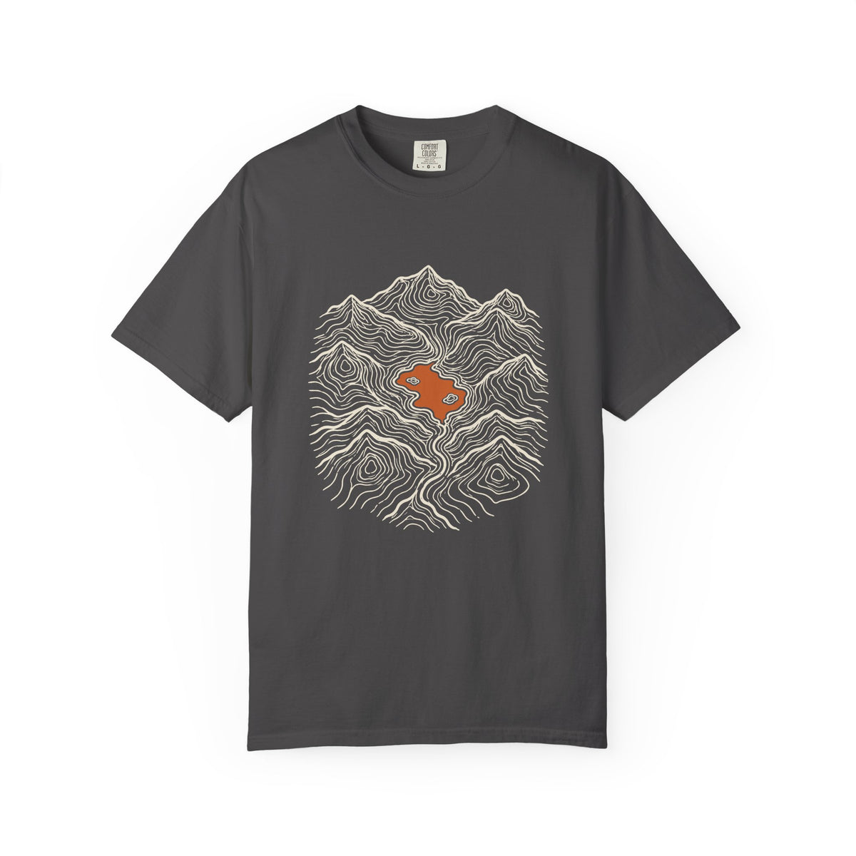 Mountain Lake Map T-Shirt