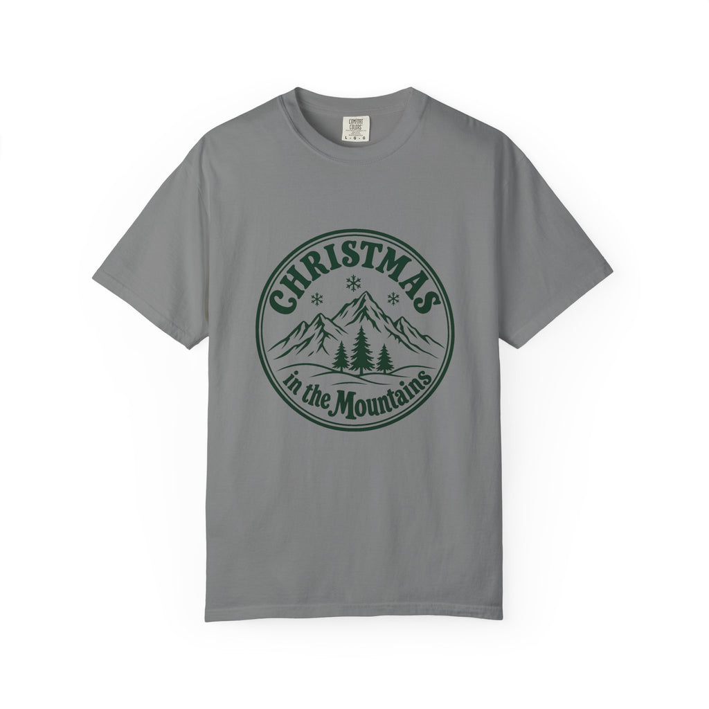 Christmas in the Mountains T-Shirt – Grey