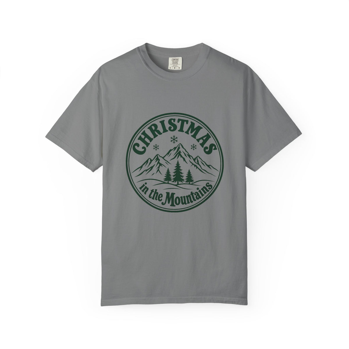 Christmas in the Mountains T-Shirt – Grey
