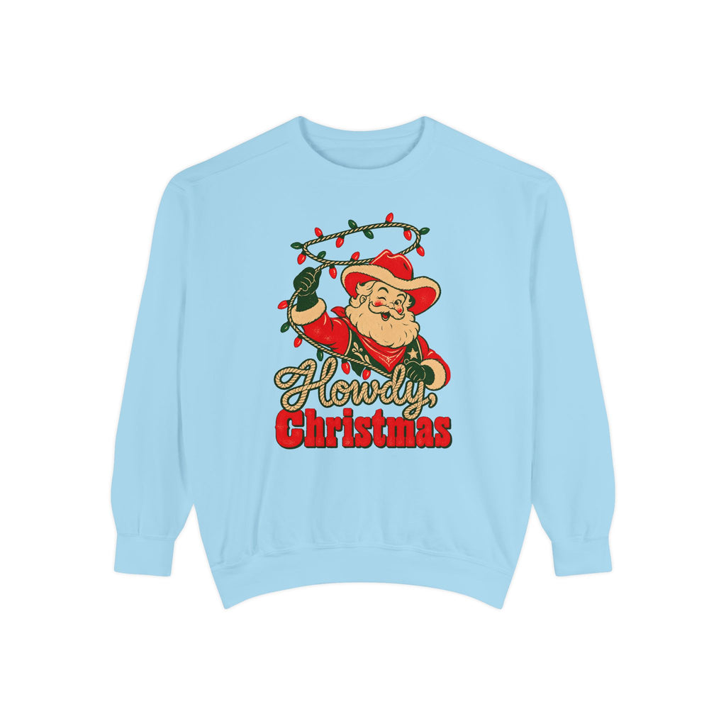 Howdy, Christmas Sweatshirt – Chambray