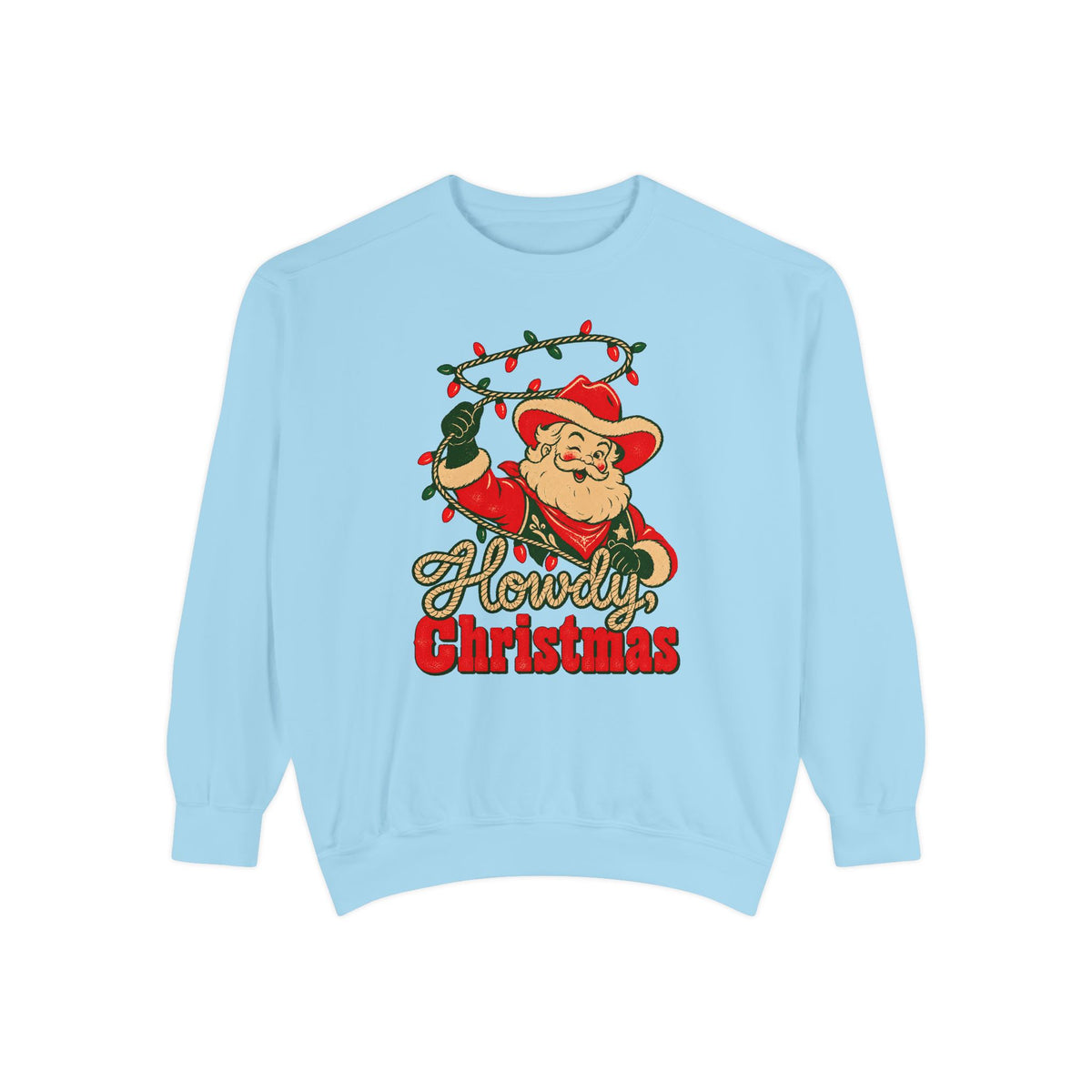 Howdy, Christmas Sweatshirt – Chambray