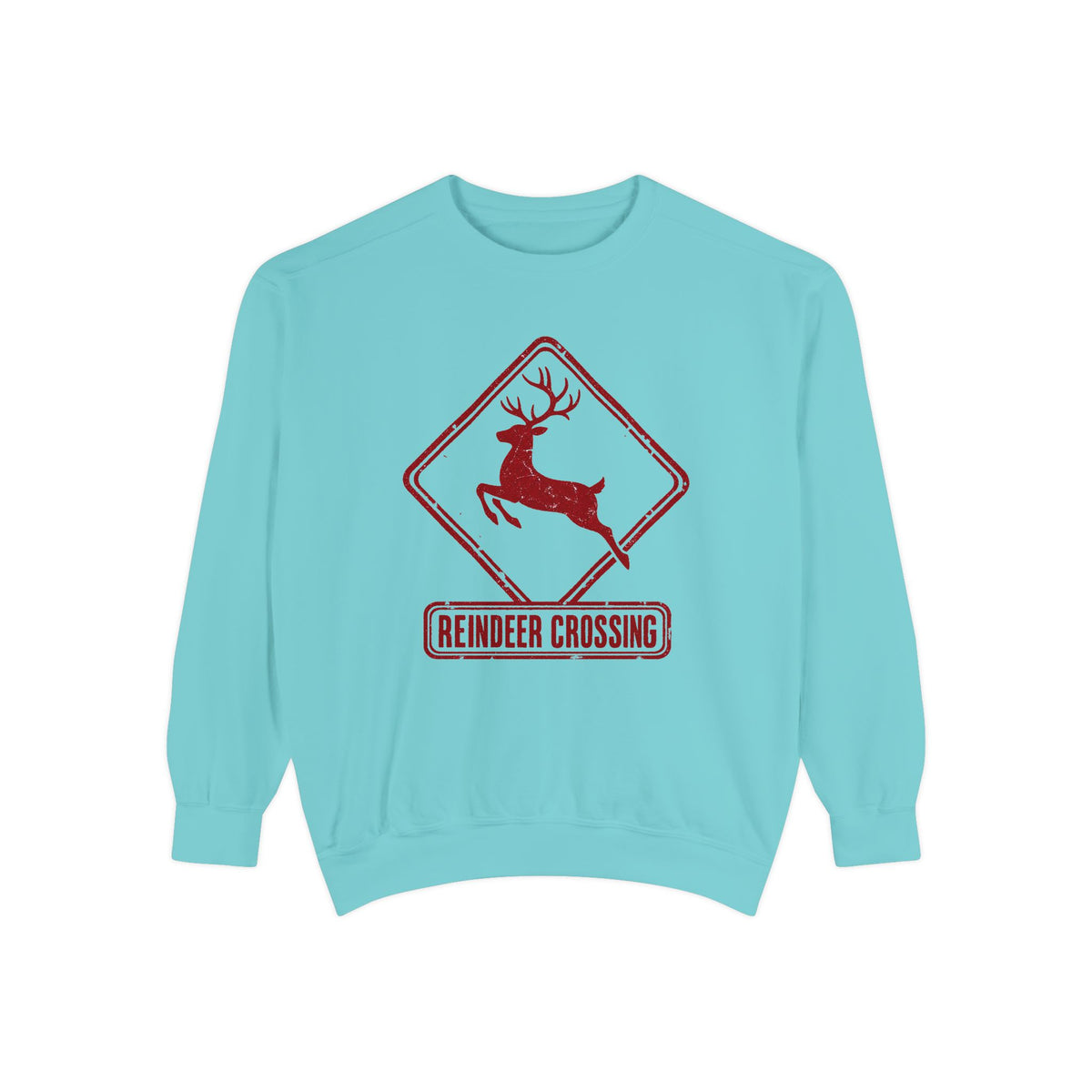 Reindeer Crossing Sweatshirt – Chalky Mint