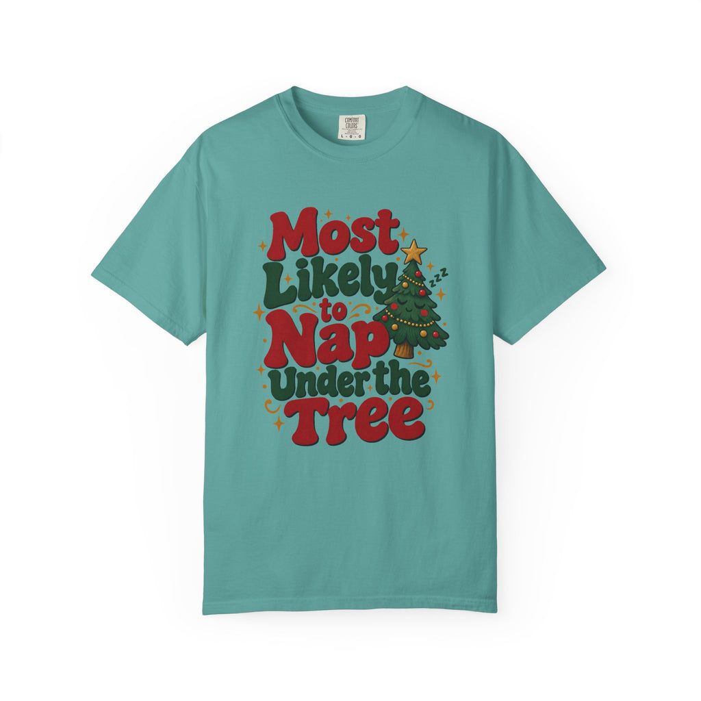 Most Likely to Nap Under the Tree T-Shirt – Seafoam