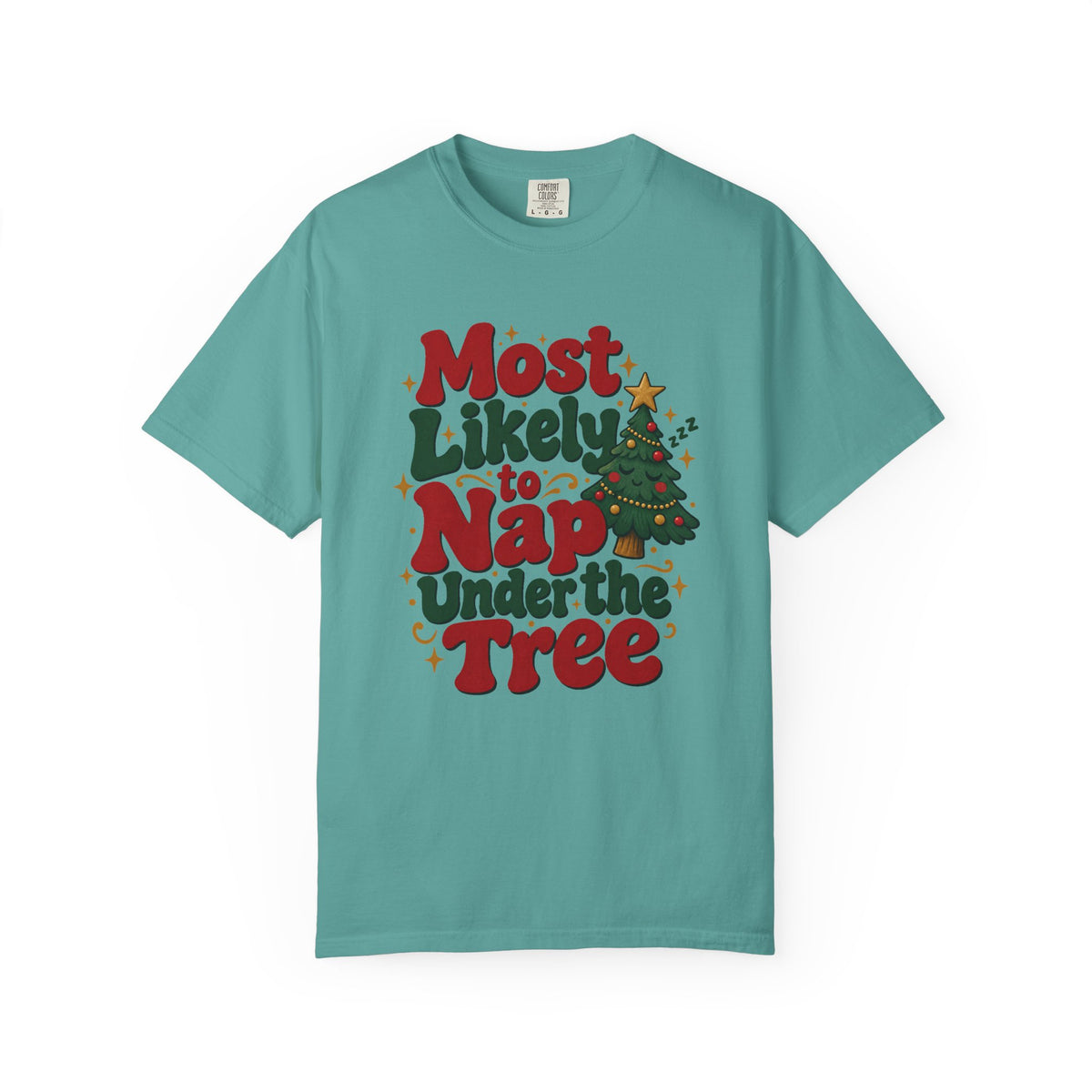 Most Likely to Nap Under the Tree T-Shirt – Seafoam