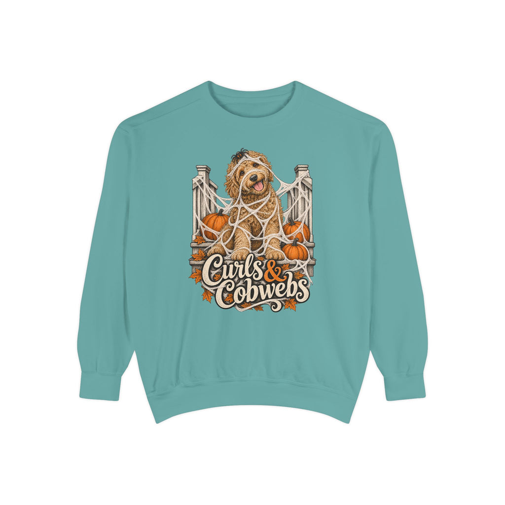 Curls & Cobwebs Sweatshirt – Seafoam