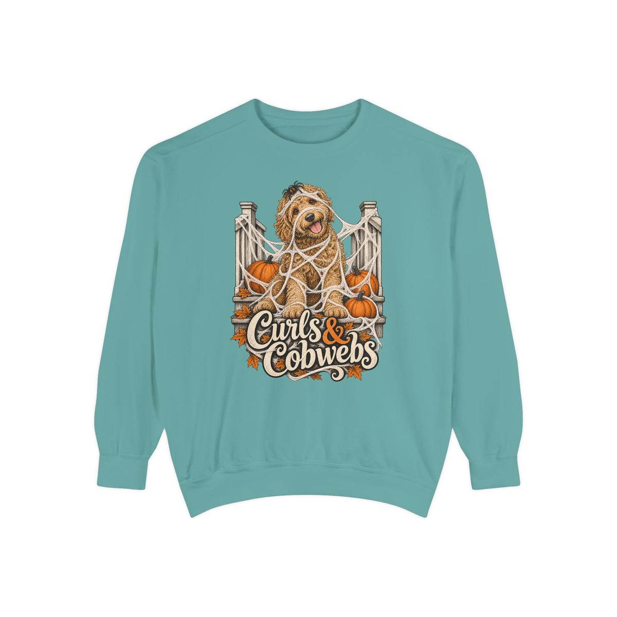 Curls & Cobwebs Sweatshirt – Seafoam