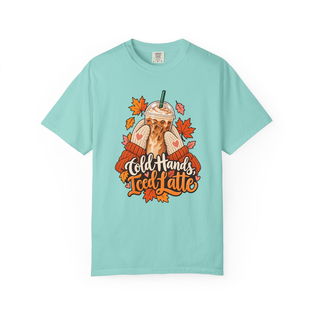 Cold Hands, Iced Latte T-Shirt – Chalky Mint