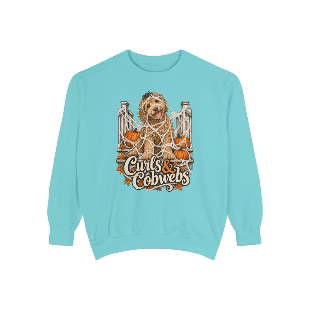Curls & Cobwebs Sweatshirt – Chalky Mint