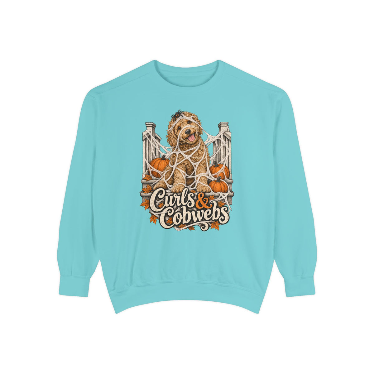 Curls & Cobwebs Sweatshirt – Chalky Mint