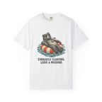 Currently Floating. Leave a Message. T-Shirt – White