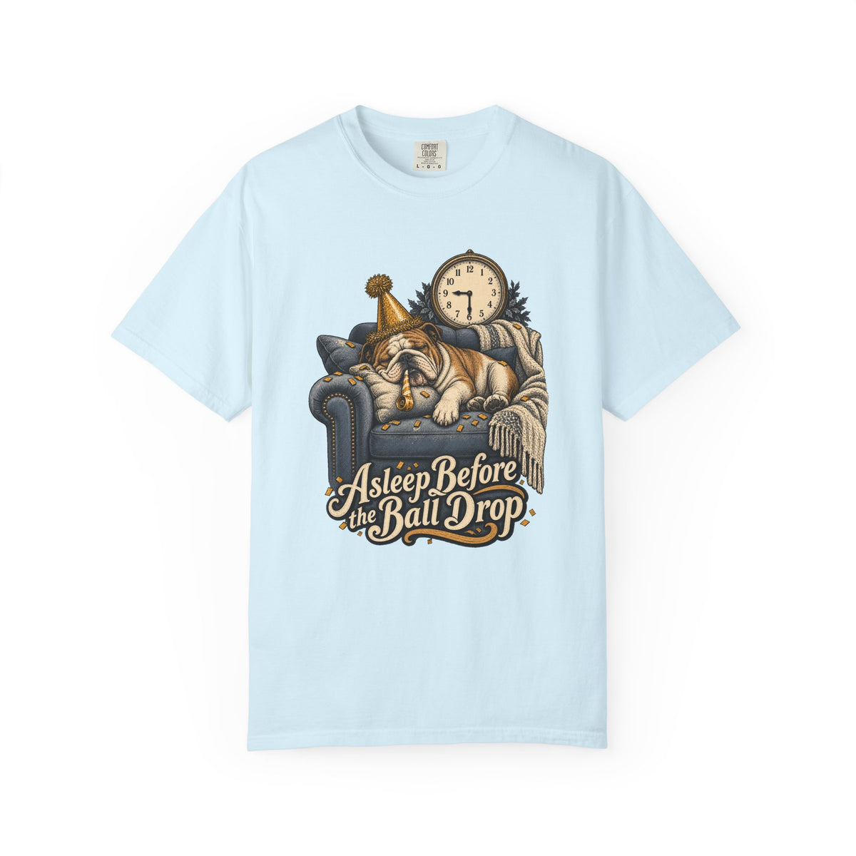 Asleep Before the Ball Drop T-Shirt – Chambray