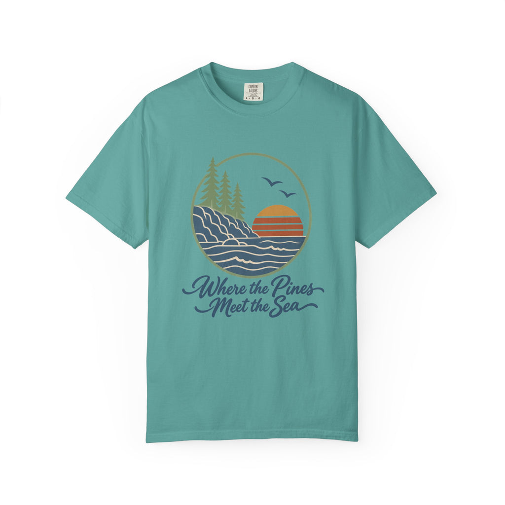 Where the Pines Meet the Sea T-Shirt – Seafoam