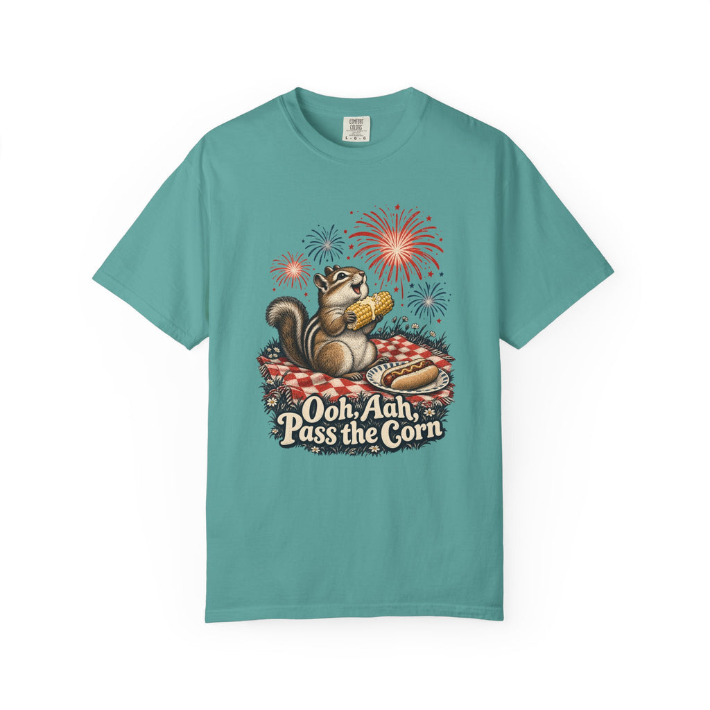 Ooh, Aah, Pass the Corn T-Shirt – Seafoam