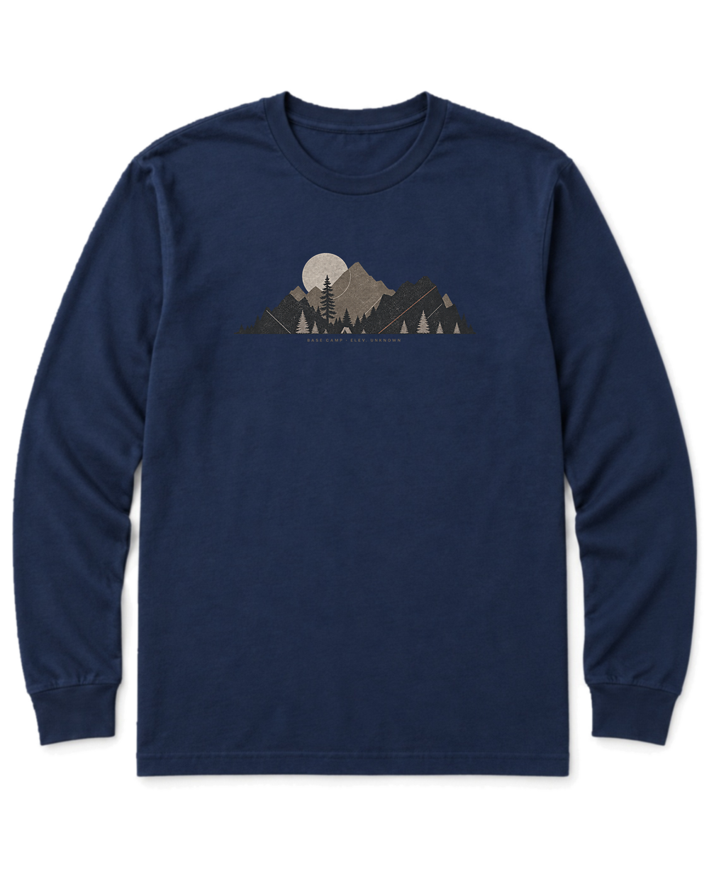 Base Camp Moon Long Sleeve Shirt - Navy