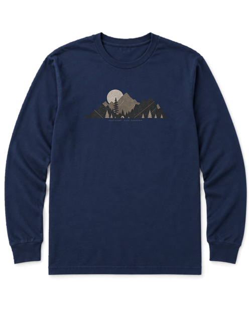 Base Camp Moon Long Sleeve Shirt - Navy