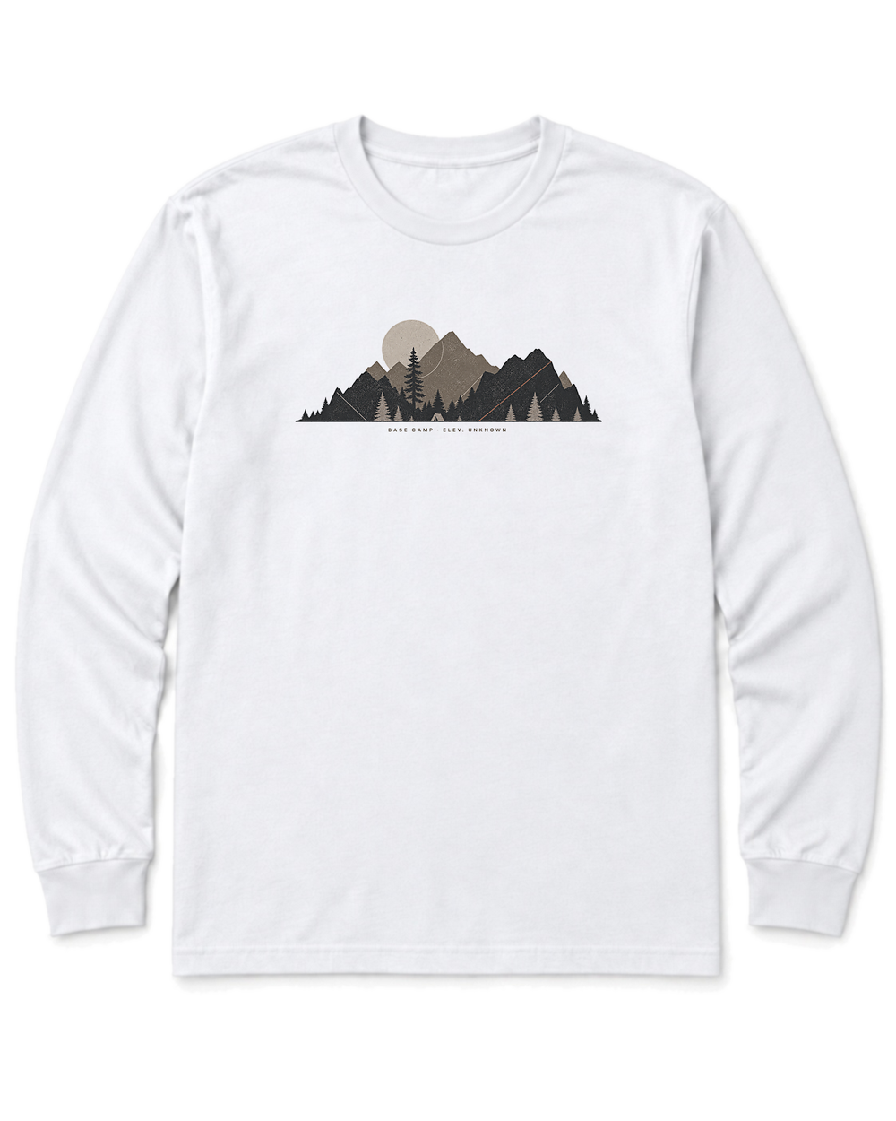 Base Camp Moon Long Sleeve Shirt - White