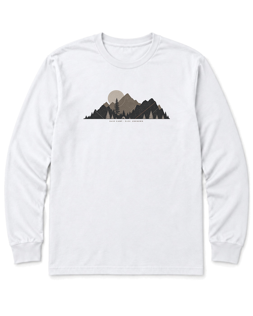 Base Camp Moon Long Sleeve Shirt - White