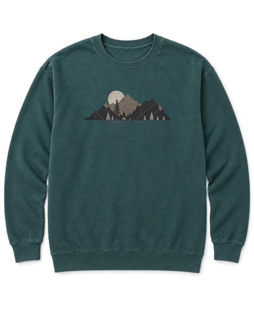 Base Camp Moon Sweatshirt - Blue Spruce