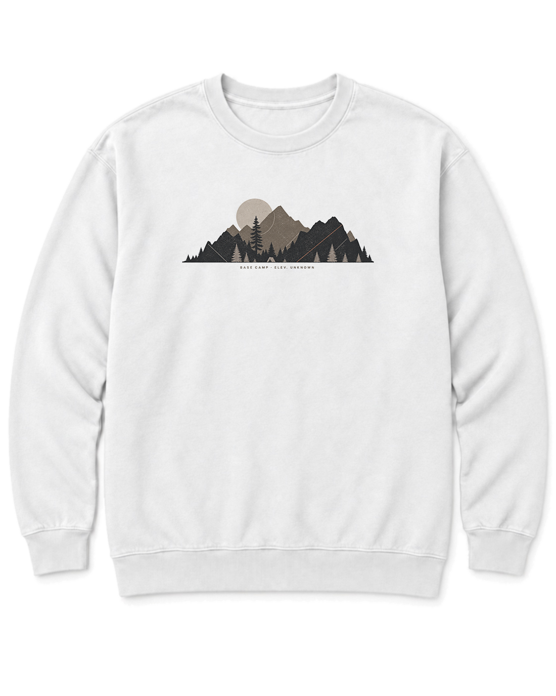 Base Camp Moon Sweatshirt - White