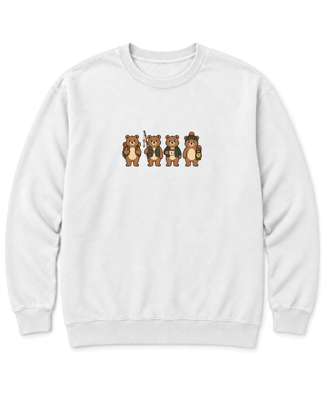 Bear Crew Sweatshirt - White