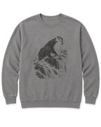 Bear at the Falls Sweatshirt - Grey