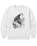 Bear at the Falls Sweatshirt - White