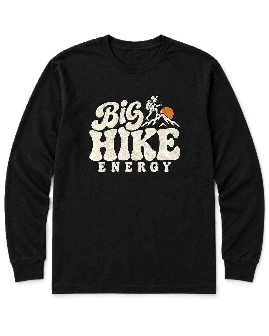 Big Hike Energy Long Sleeve Shirt - Black