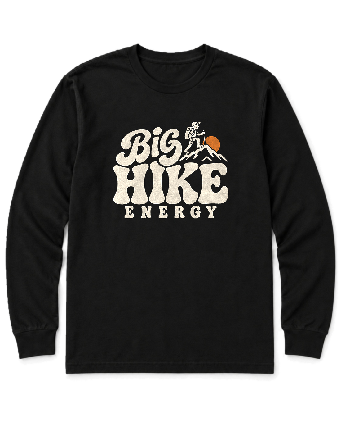 Big Hike Energy Long Sleeve Shirt - Black