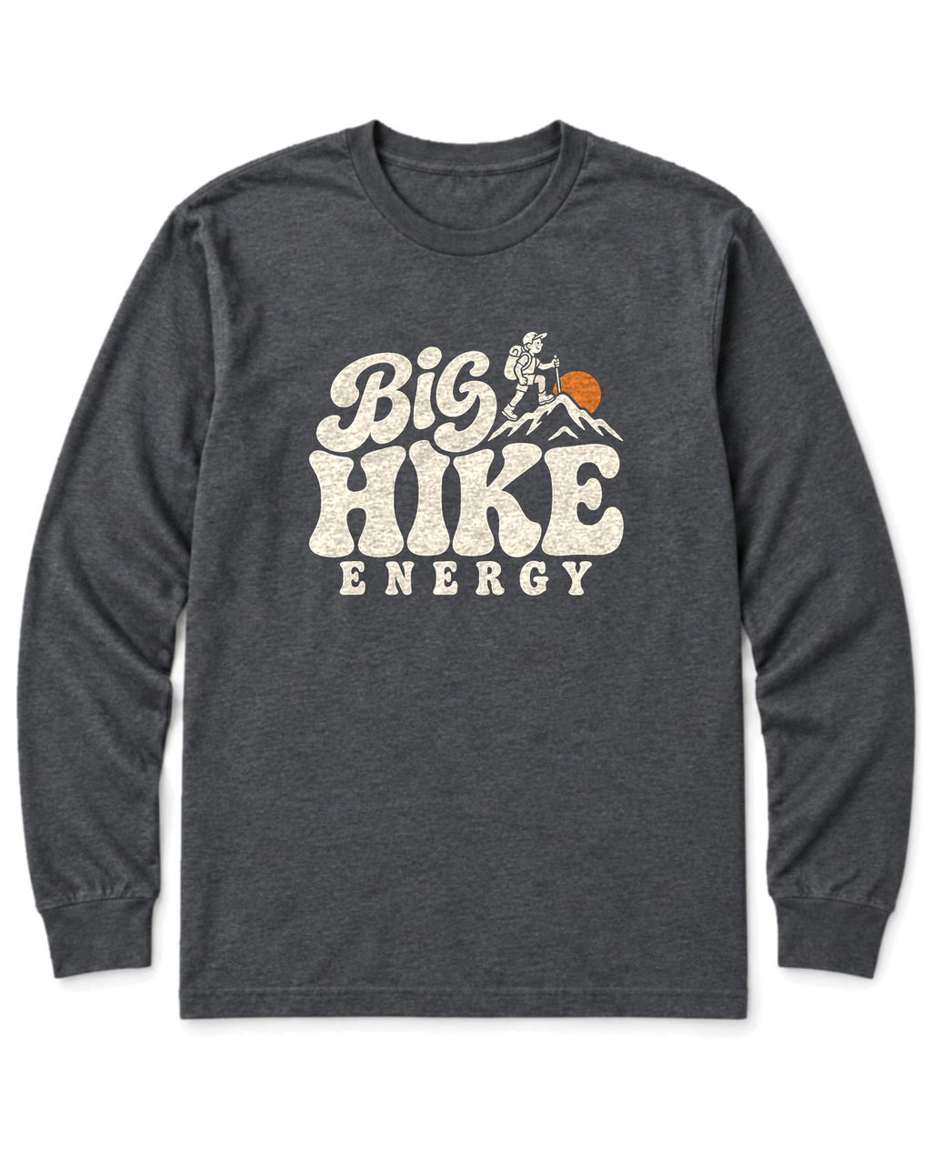 Big Hike Energy Long Sleeve Shirt - Dark Heather