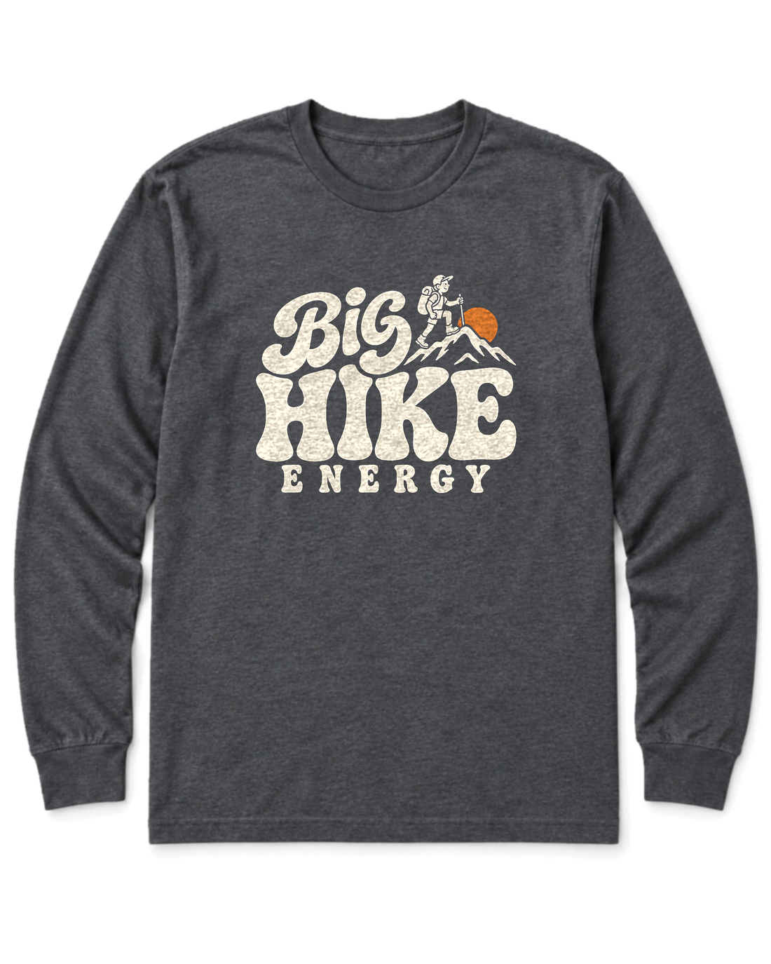 Big Hike Energy Long Sleeve Shirt - Dark Heather
