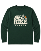 Big Hike Energy Long Sleeve Shirt - Forest Green