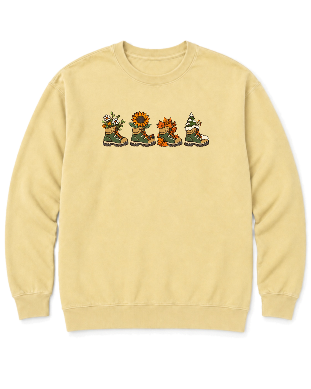 Boots for Every Season Sweatshirt - Butter