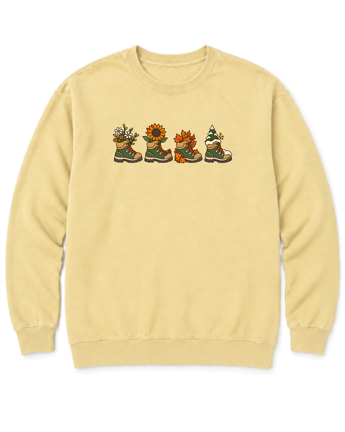 Boots for Every Season Sweatshirt - Butter