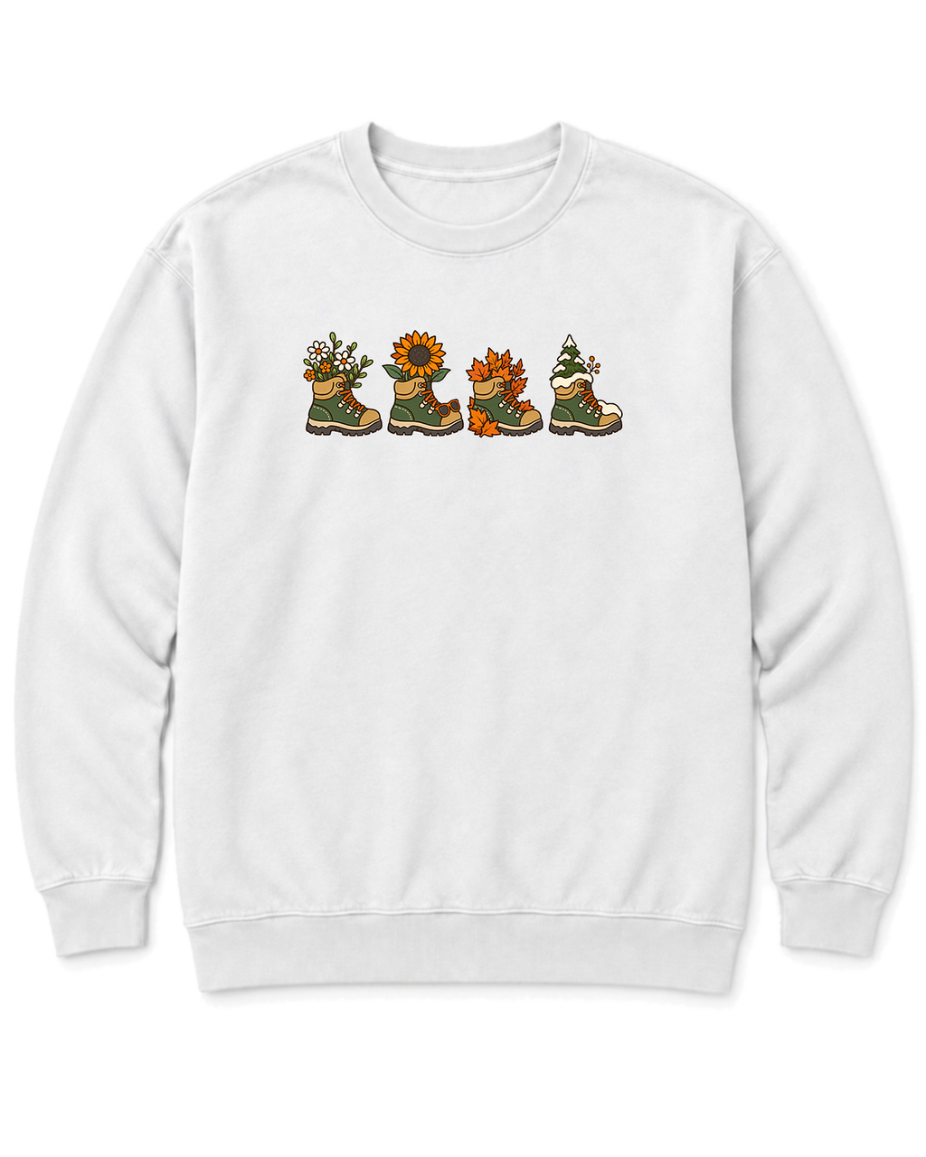 Boots for Every Season Sweatshirt - White