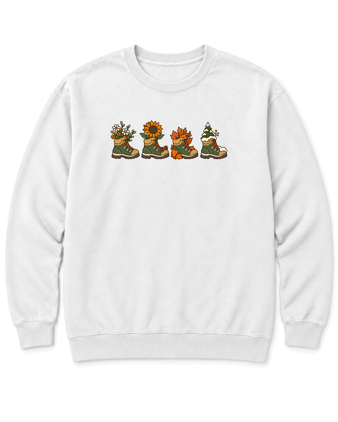Boots for Every Season Sweatshirt - White