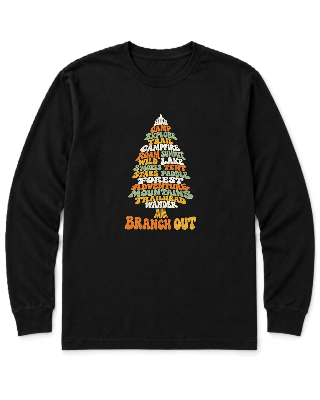 Branch Out Long Sleeve Shirt - Black