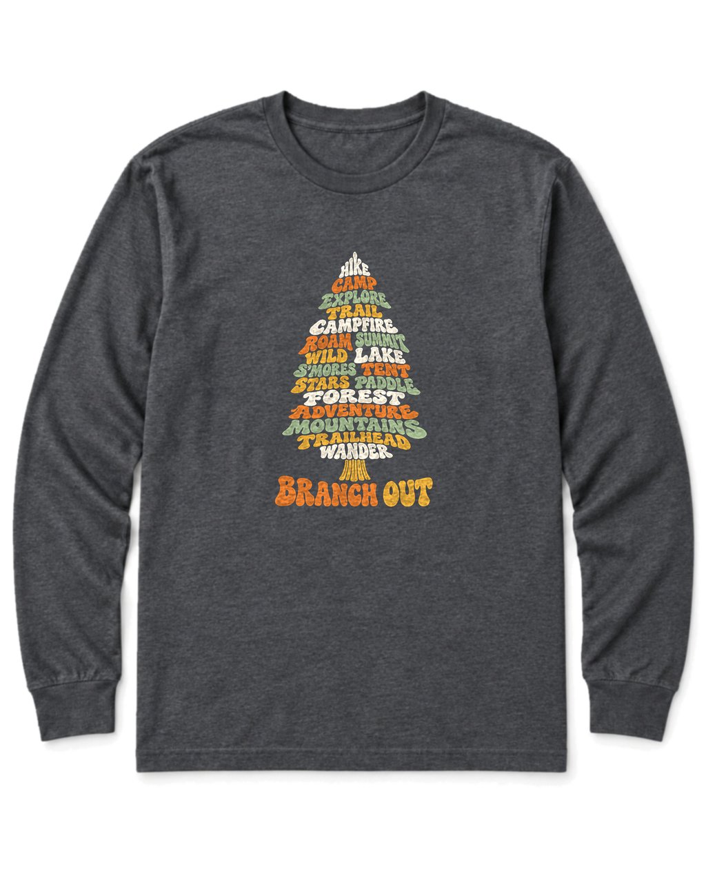 Branch Out Long Sleeve Shirt - Dark Heather