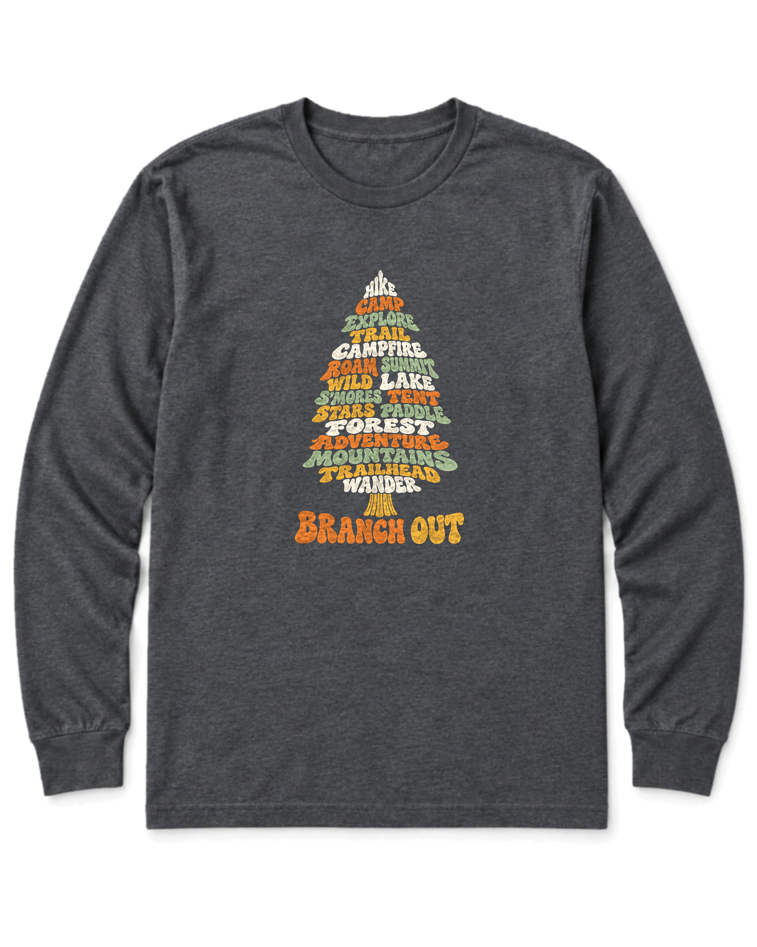 Branch Out Long Sleeve Shirt - Dark Heather