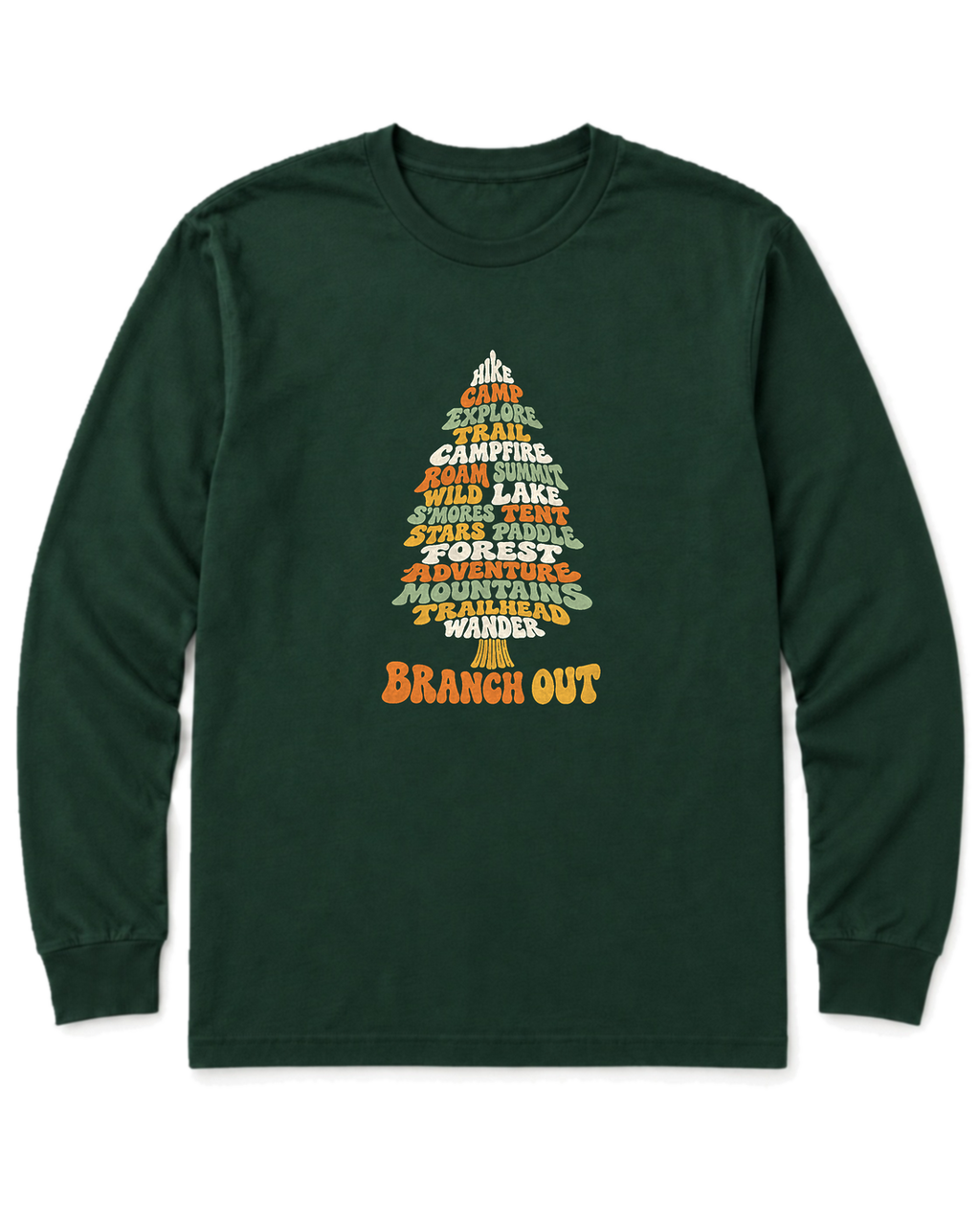 Branch Out Long Sleeve Shirt - Forest Green