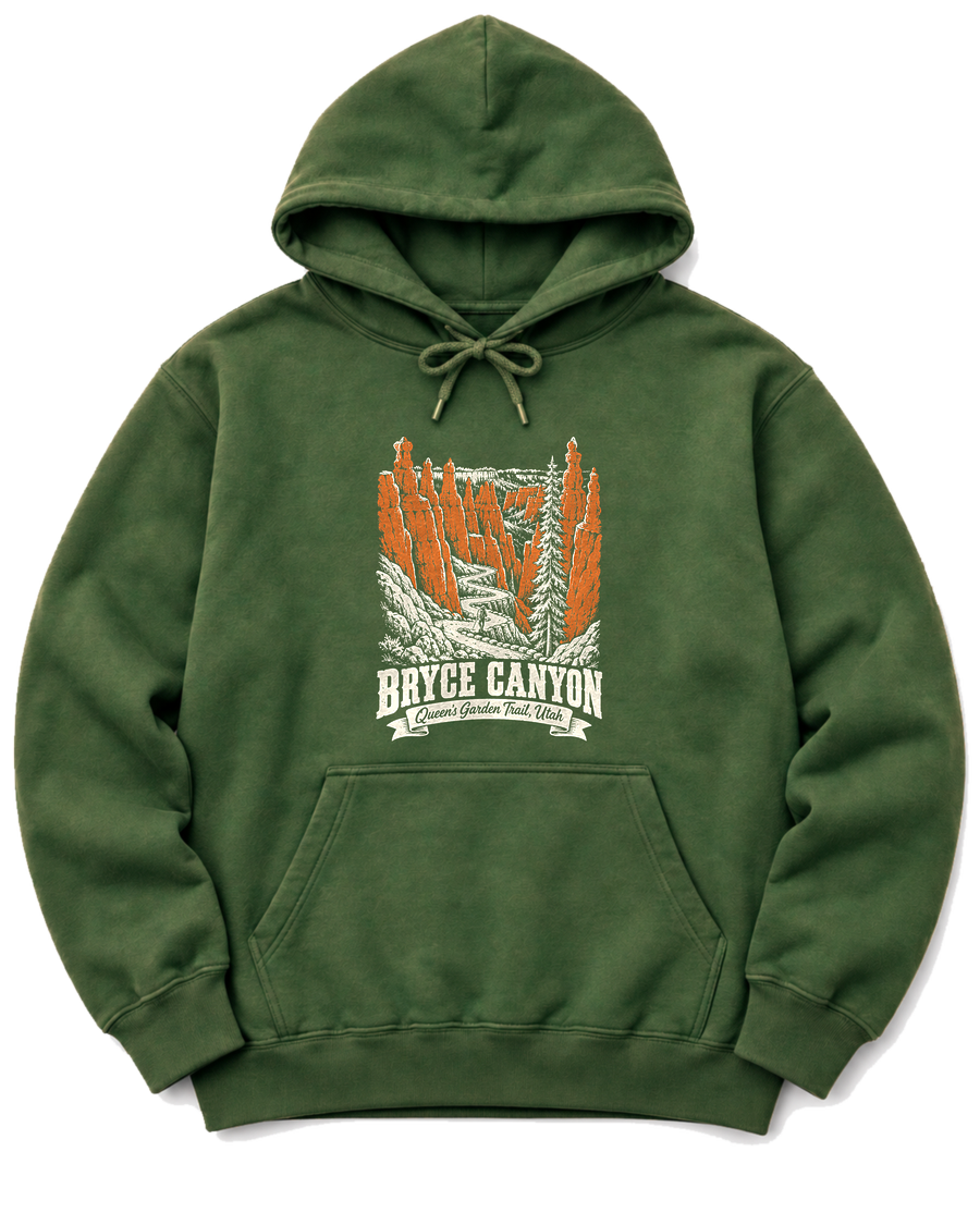 Bryce Canyon Hoodie - Military Green