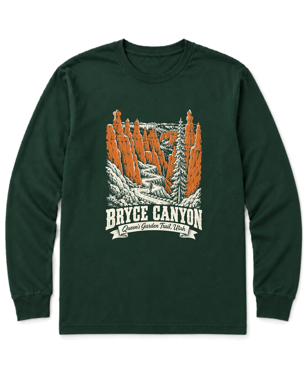 Bryce Canyon Long Sleeve Shirt - Forest Green