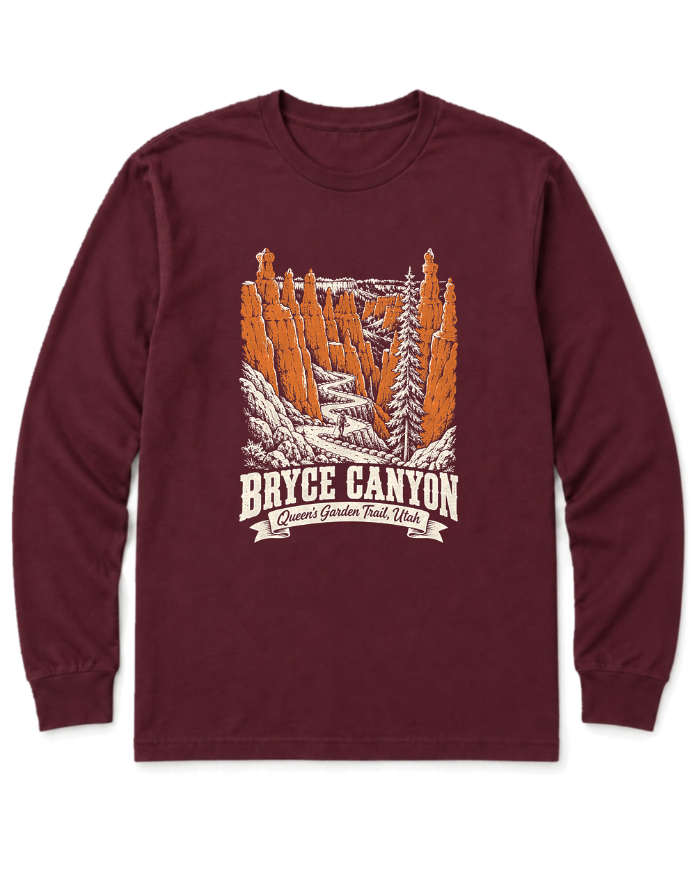Bryce Canyon Long Sleeve Shirt - Maroon