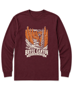 Bryce Canyon Long Sleeve Shirt - Maroon
