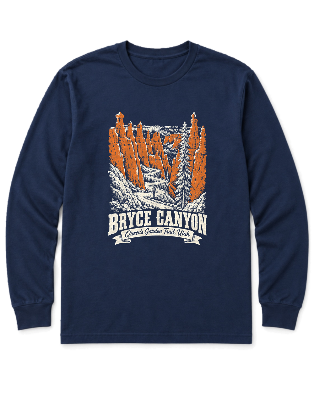 Bryce Canyon Long Sleeve Shirt - Navy